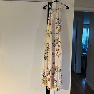Old navy halter maxi floral dress-Size M